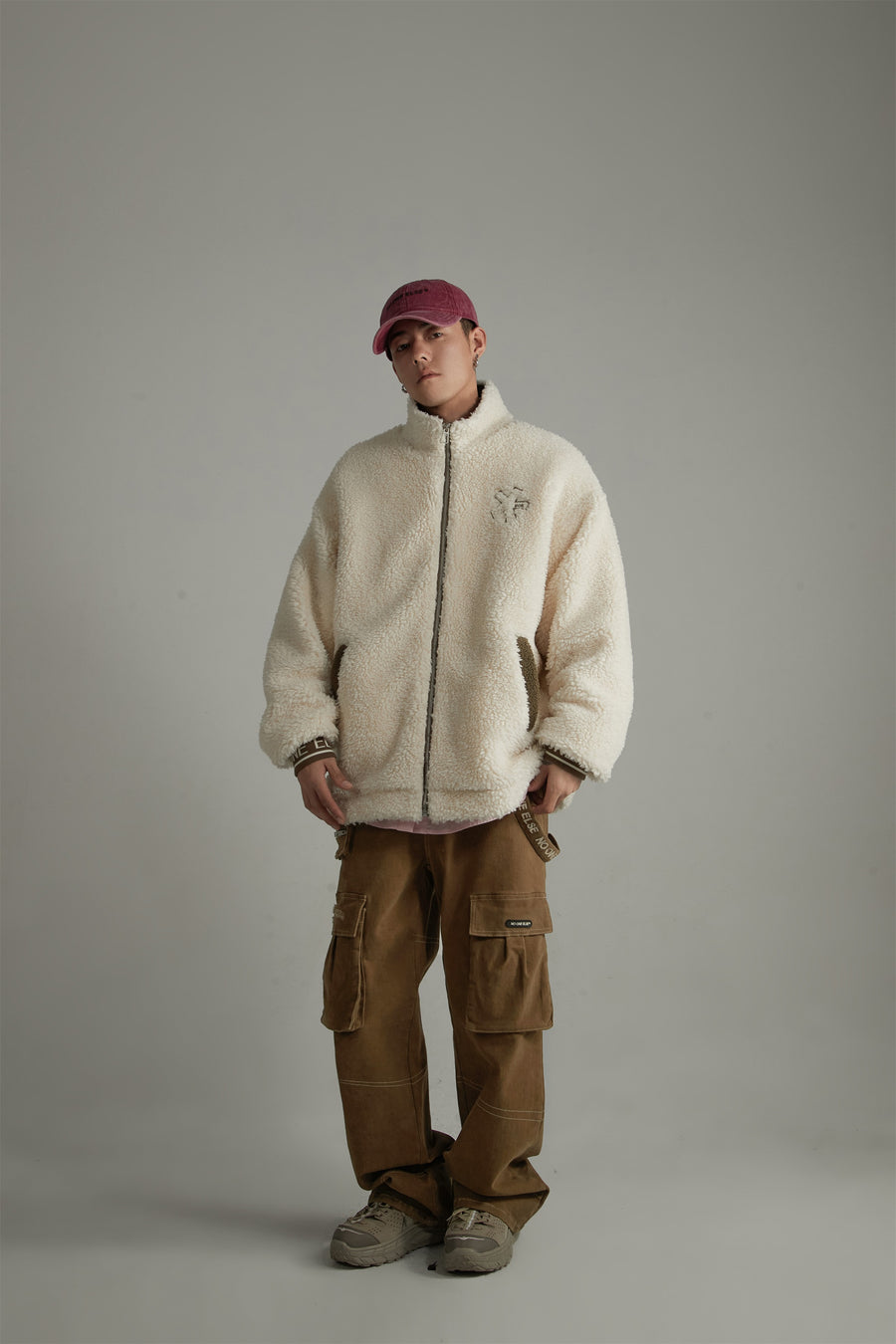 CHUU Cozy Fleece Loose Fit Jacket