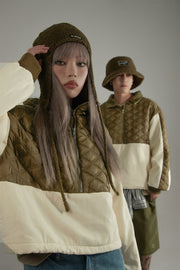 Quilt Padded Half Zip-Up Anorak