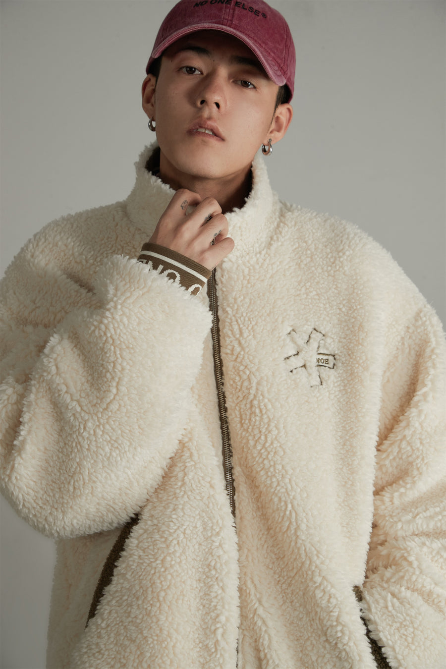 CHUU Cozy Fleece Loose Fit Jacket