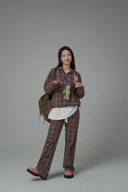 Half-Zip Check Jacket