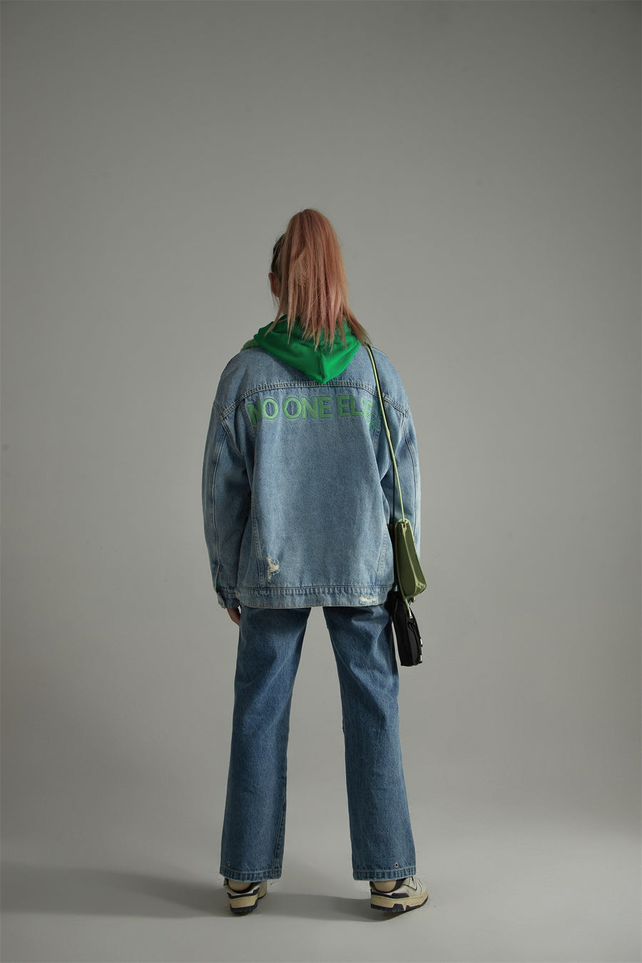 CHUU Inner Fleece Denim Jacket