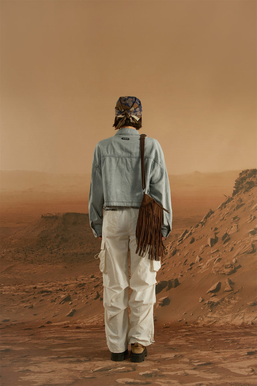 CHUU Two-Way Zip-Up Denim Jacket