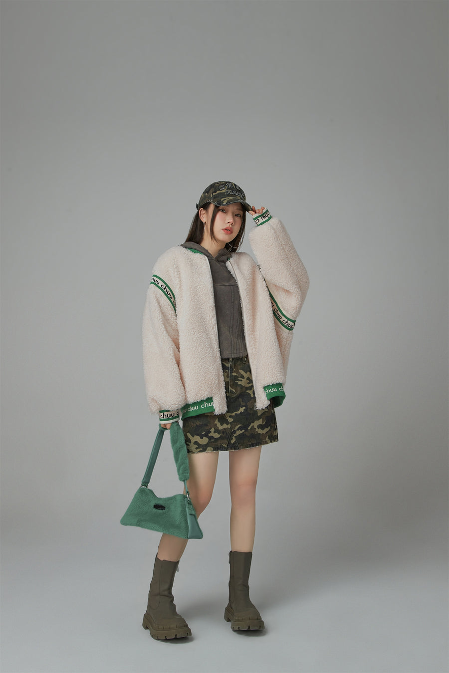 CHUU Sheep Fleece Jumper Zip-Up Jacket