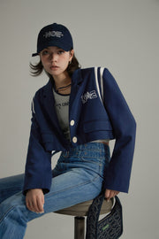 Cropped Varsity Jacket
