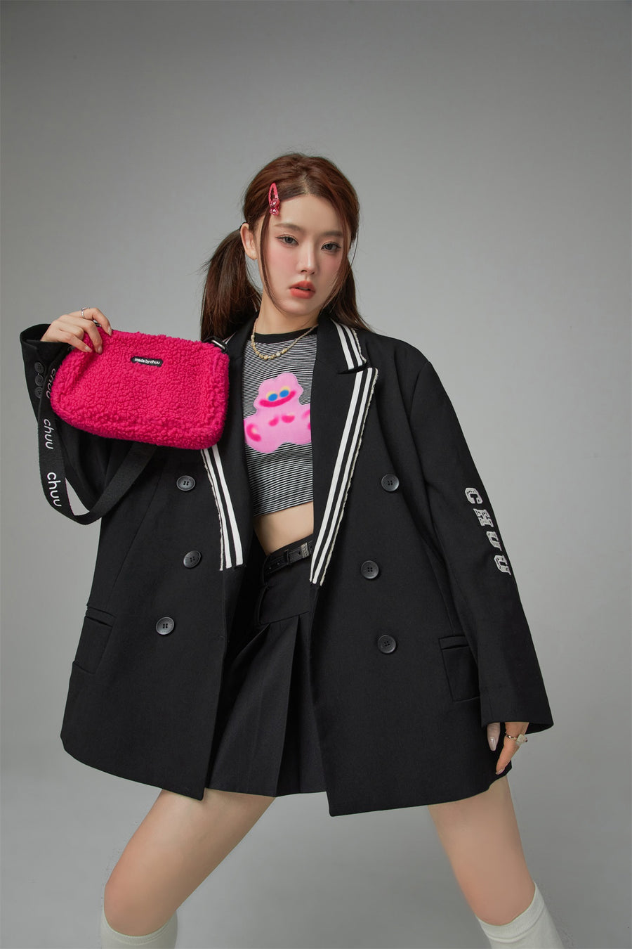CHUU Oversized School Blazer Jacket