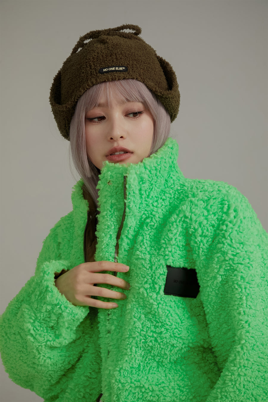 CHUU Reversible Fleece Zip-Up Jacket