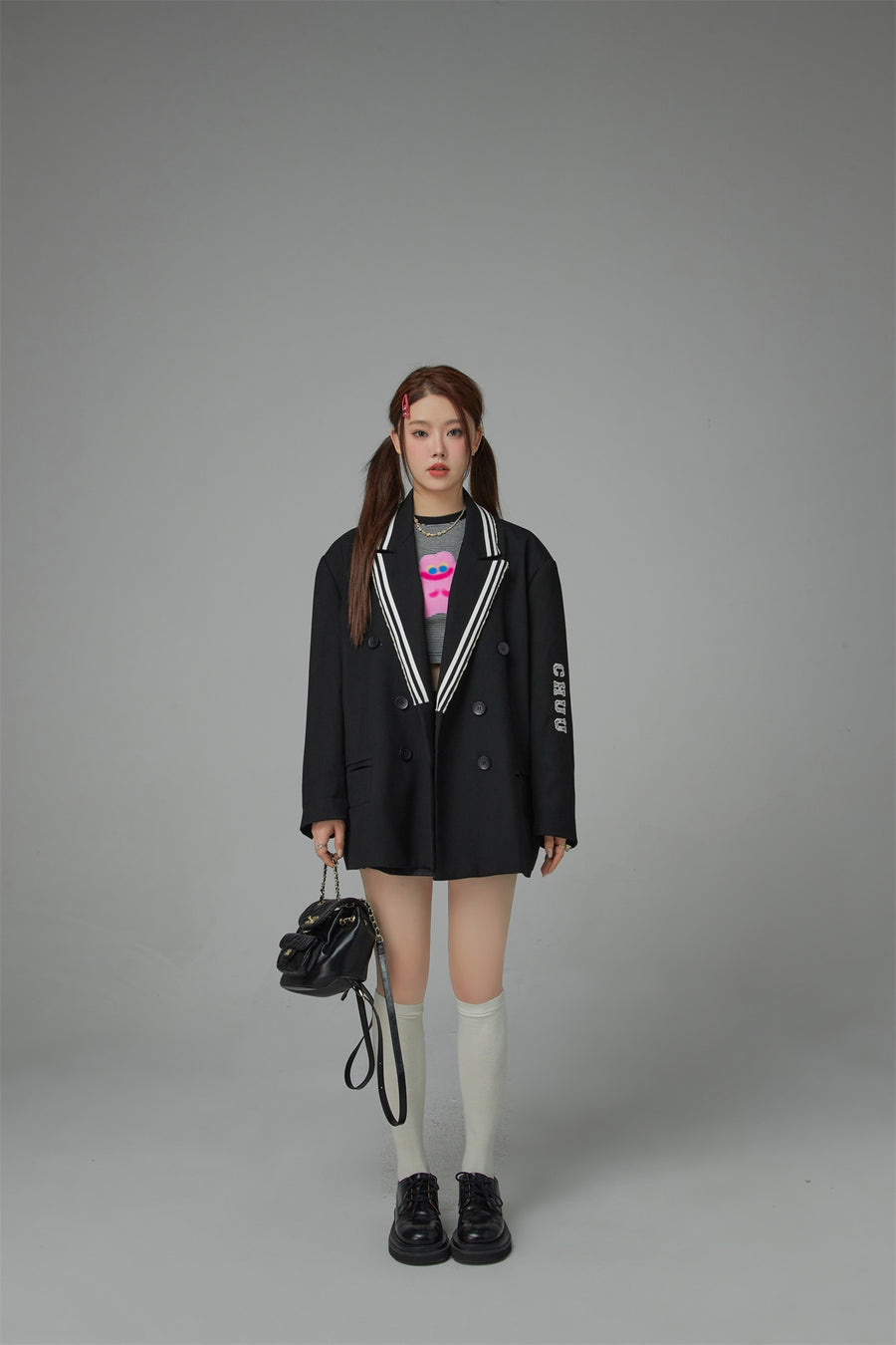 CHUU Oversized School Blazer Jacket