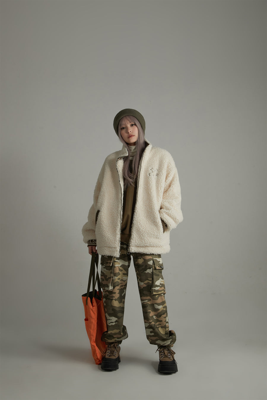 CHUU Cozy Fleece Loose Fit Jacket