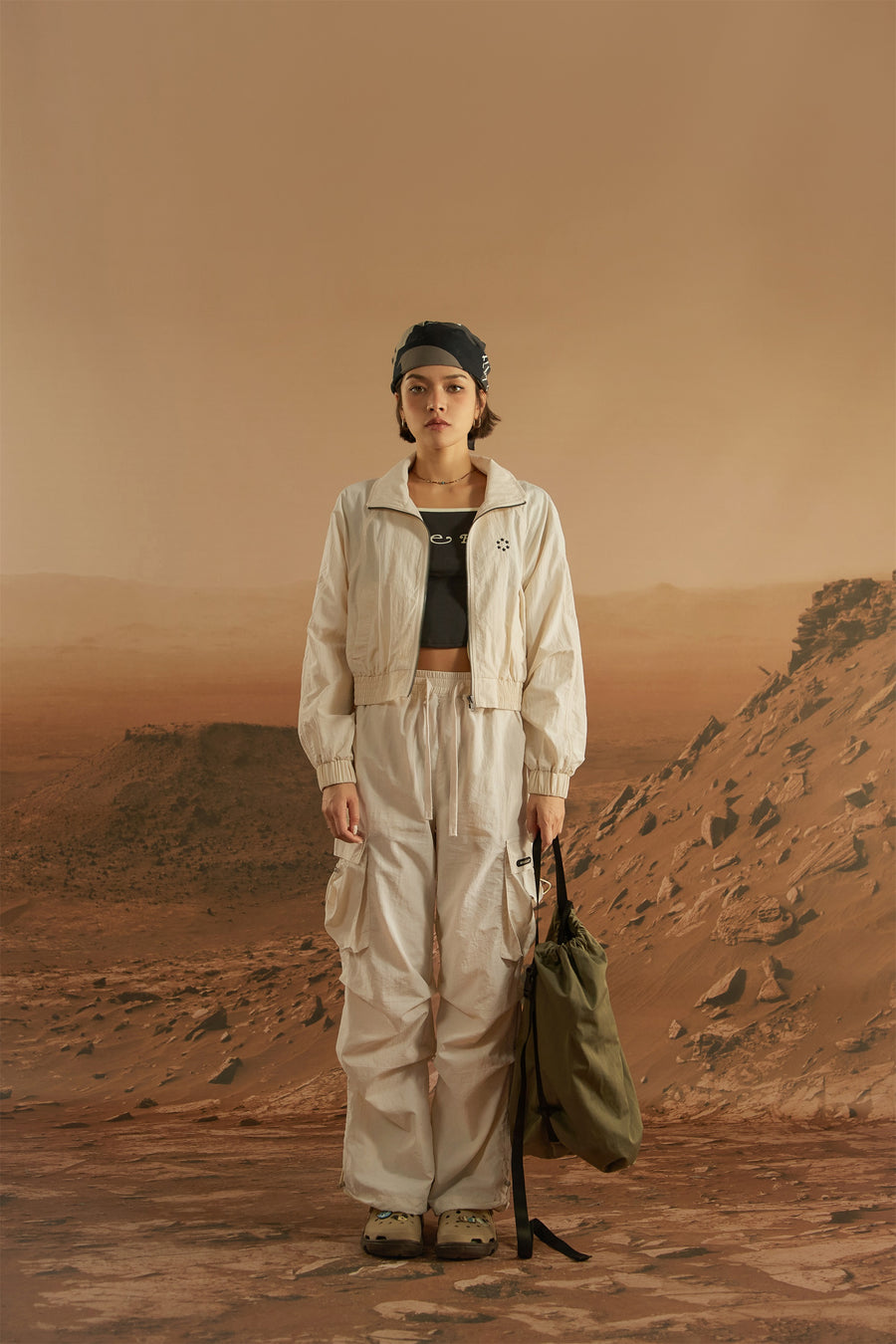 CHUU Collar Cropped Field Jacket