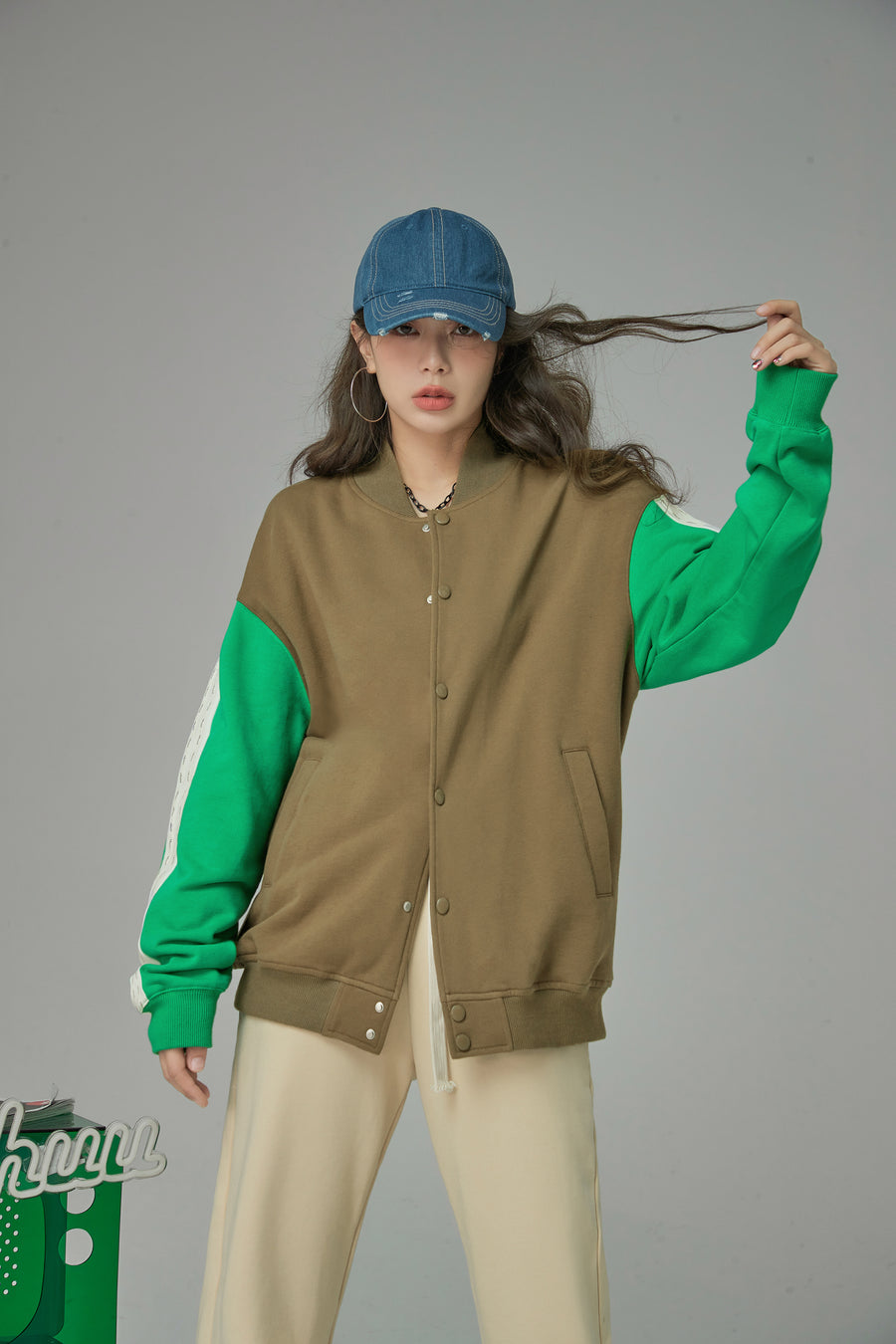 CHUU Confetti From The Sky Bomber Jacket