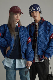 Satin Sport Bomber Jacket