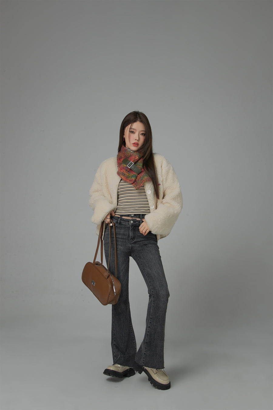 CHUU Nights Got Cold Cozy Fleece Quilted Jacket