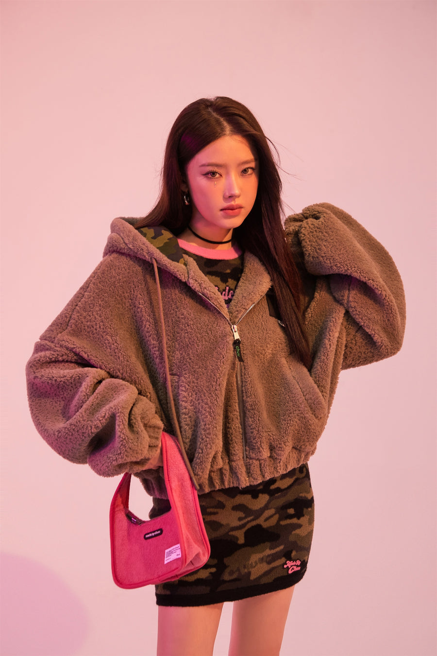 CHUU History In The Making Cozy Fleece Hooded Jacket