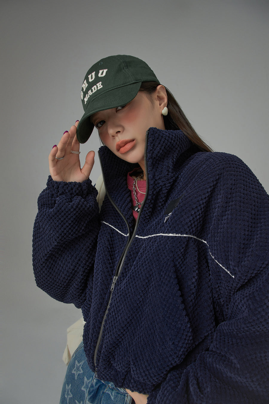 CHUU Im Doing Fine Zipper Jacket