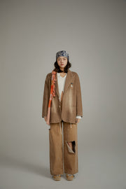 Split Wide Denim Jeans