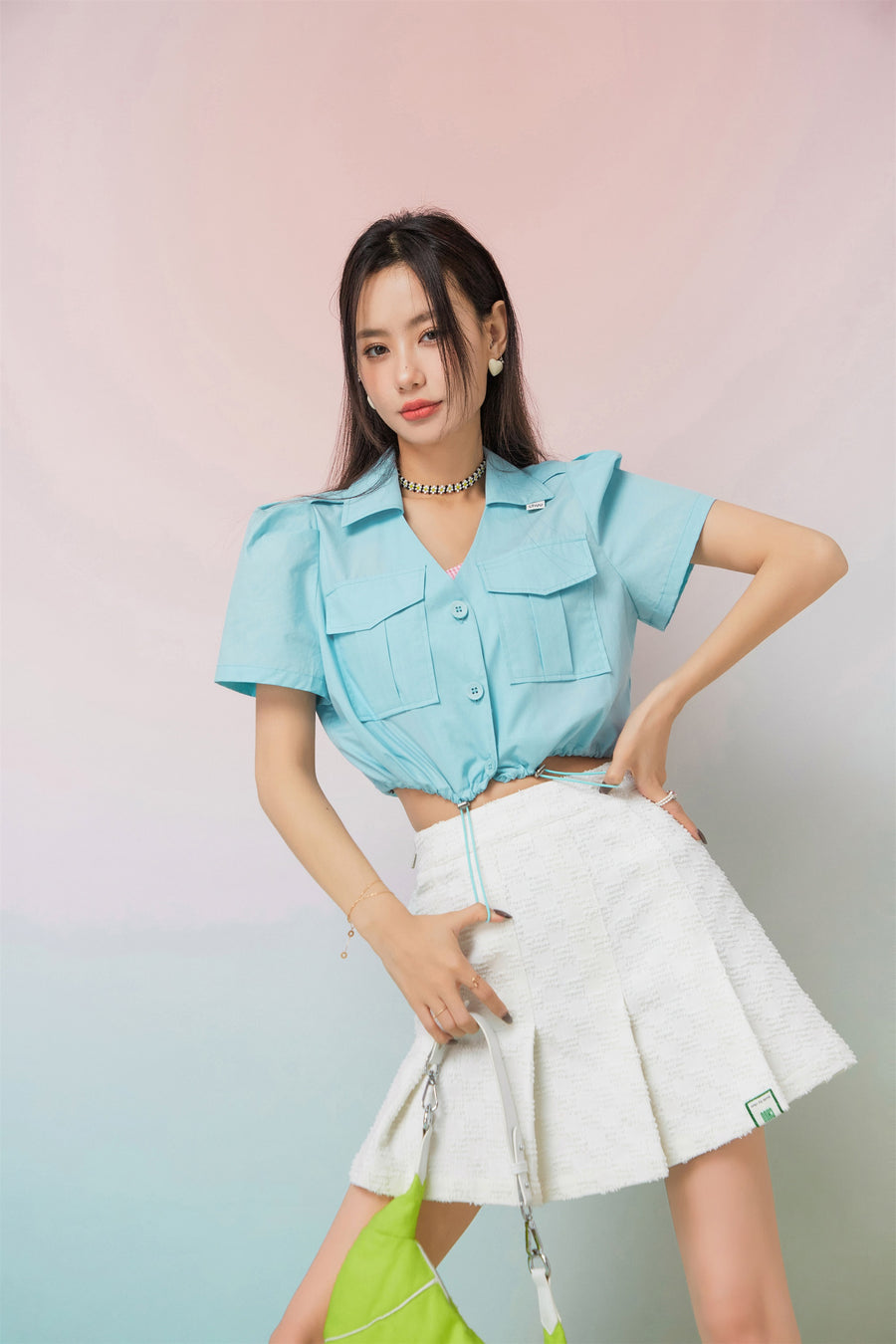 CHUU Embrace Your Inner Gemini Cropped Jacket