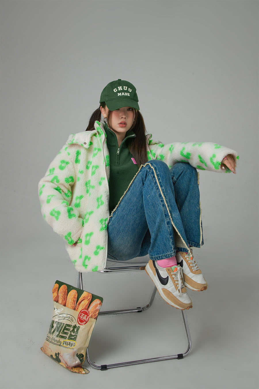 CHUU Fleece Zip-Up Hoodie Jacket