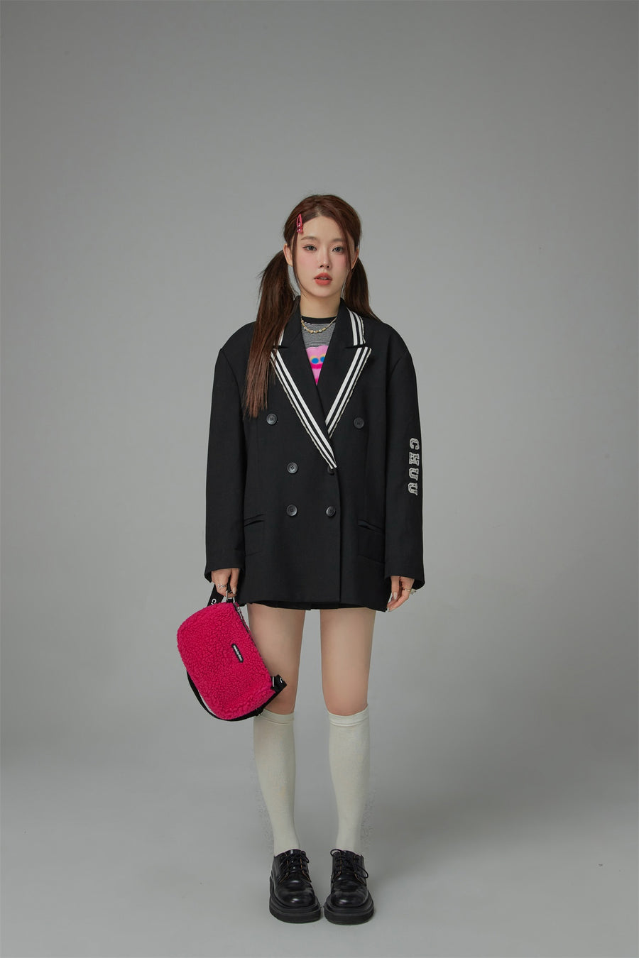 CHUU Oversized School Blazer Jacket