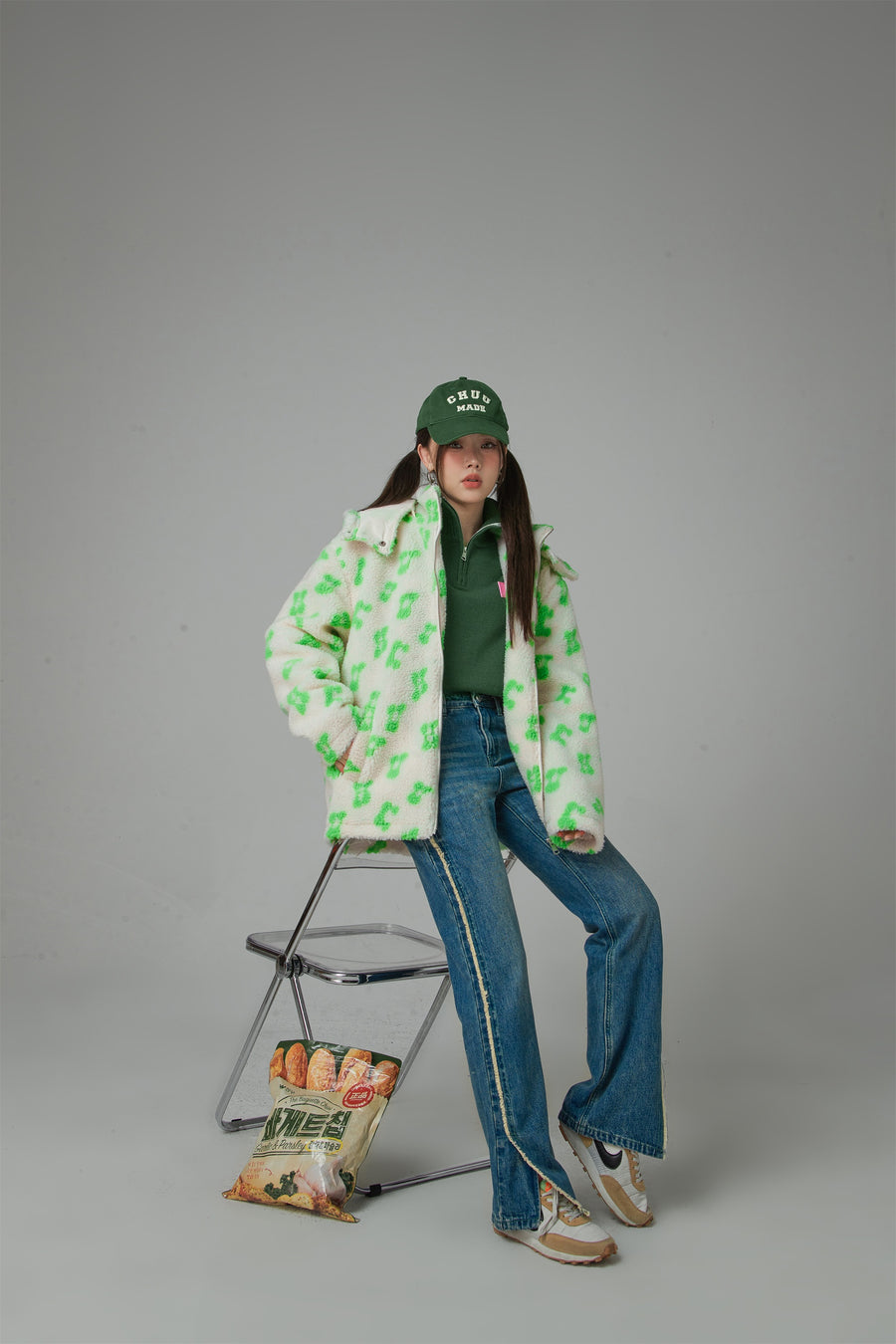 CHUU Fleece Zip-Up Hoodie Jacket