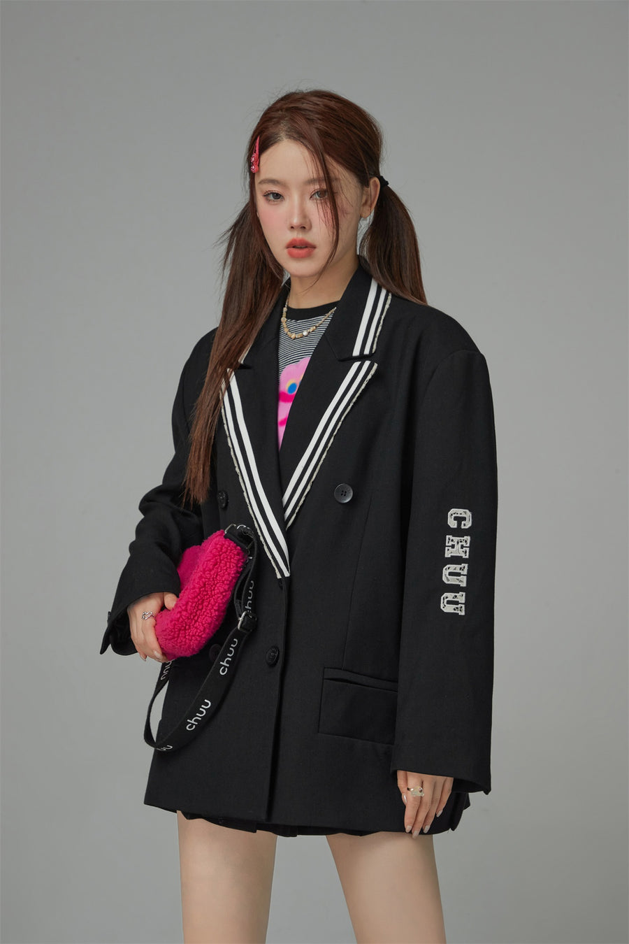CHUU Oversized School Blazer Jacket