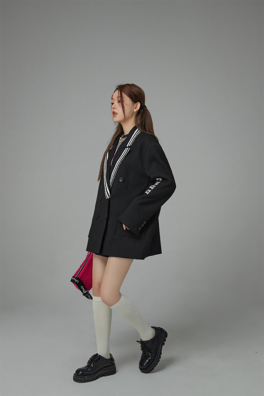 CHUU Oversized School Blazer Jacket