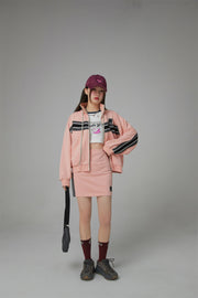 Through Time Zip-Up Loose-Fit Jacket