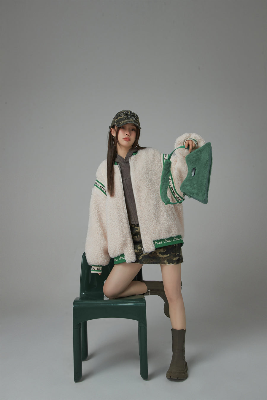CHUU Sheep Fleece Jumper Zip-Up Jacket