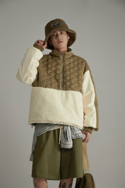 Quilt Padded Half Zip-Up Anorak