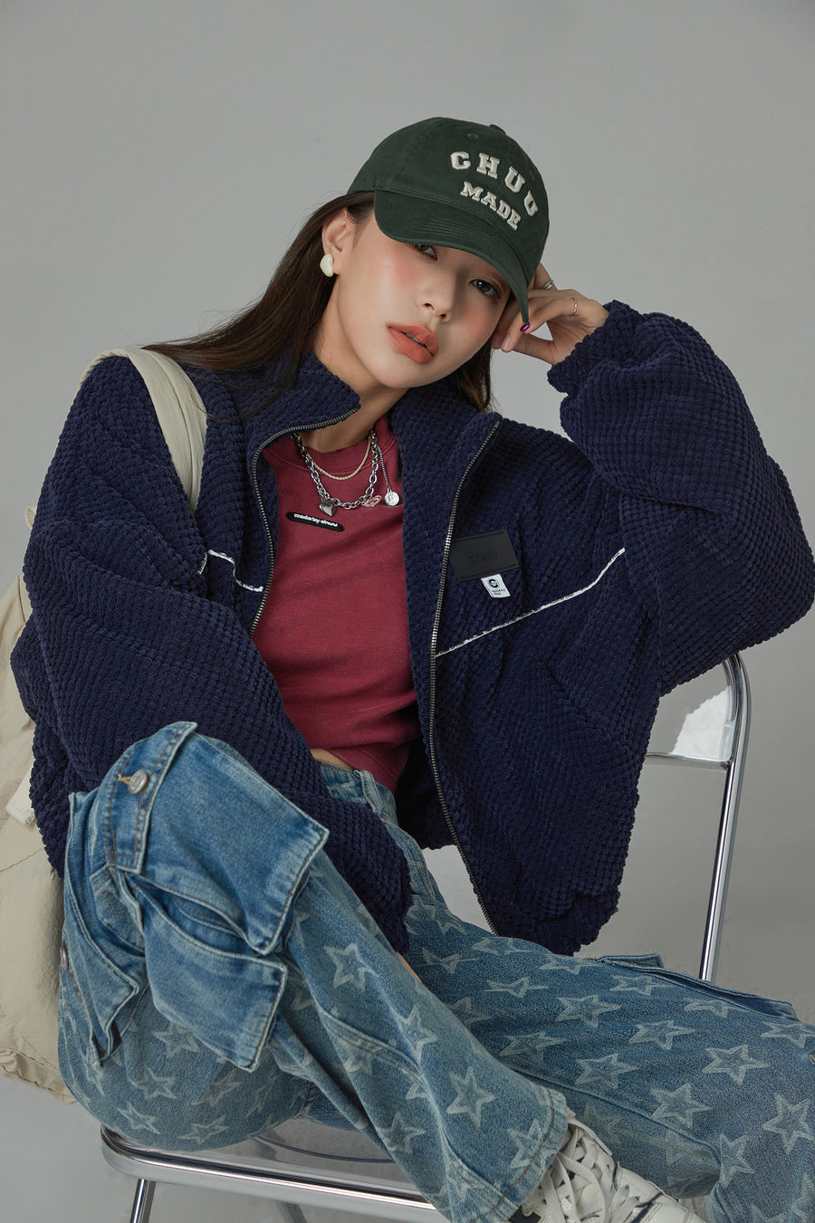 CHUU Im Doing Fine Zipper Jacket