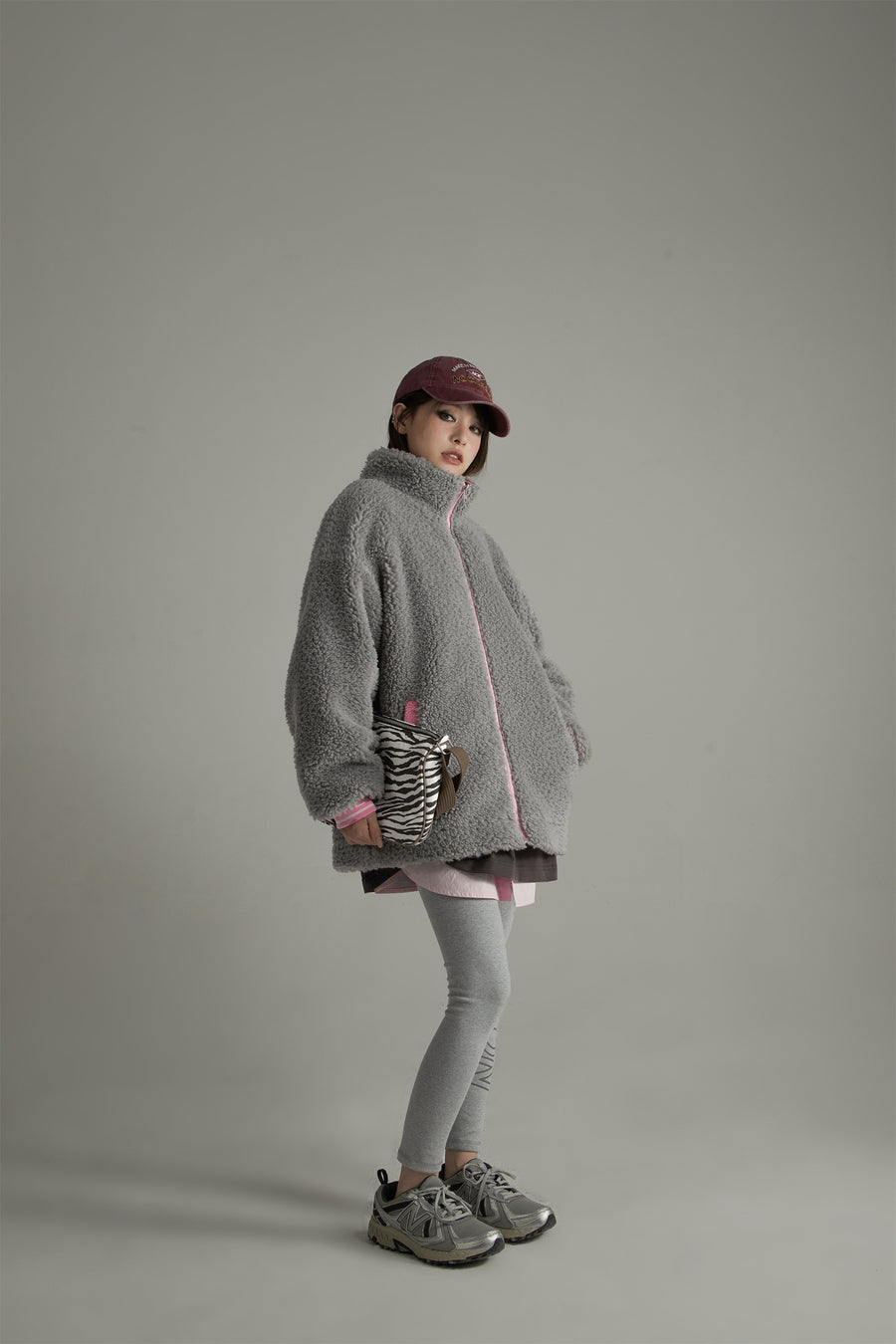 CHUU Cozy Fleece Loose Fit Jacket