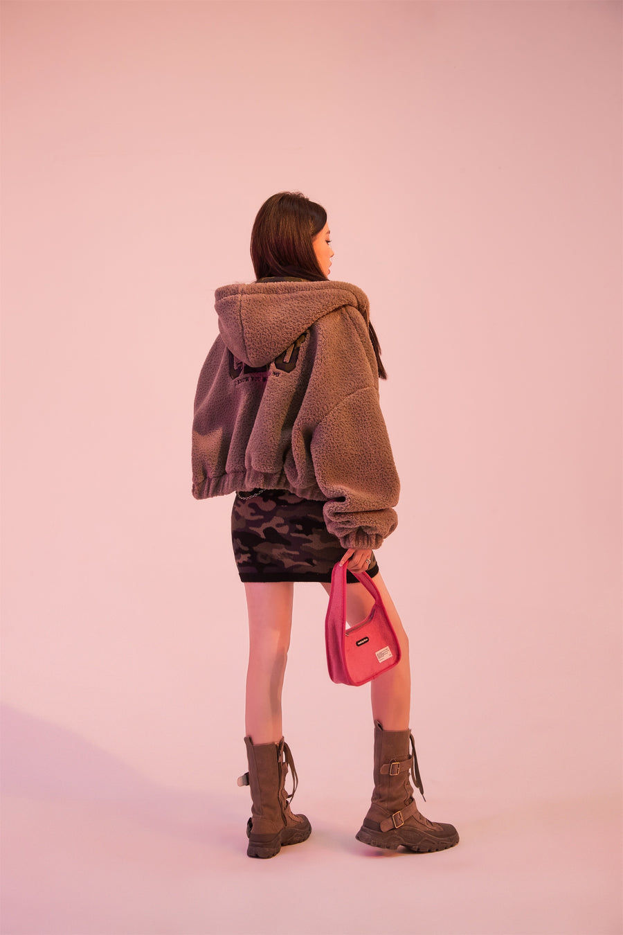 CHUU History In The Making Cozy Fleece Hooded Jacket