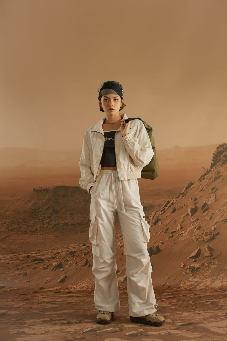 CHUU Collar Cropped Field Jacket