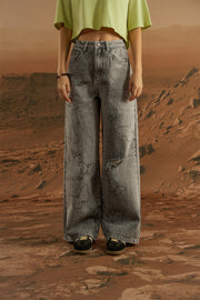 Distressed Vintage Washed Denim Jeans