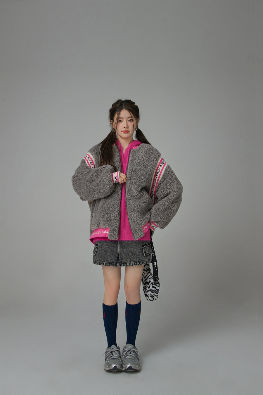 CHUU Sheep Fleece Jumper Zip-Up Jacket