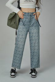 Growing Heart Straight Jeans
