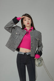 Main Character Dreams Vintage Button Tweed Jacket