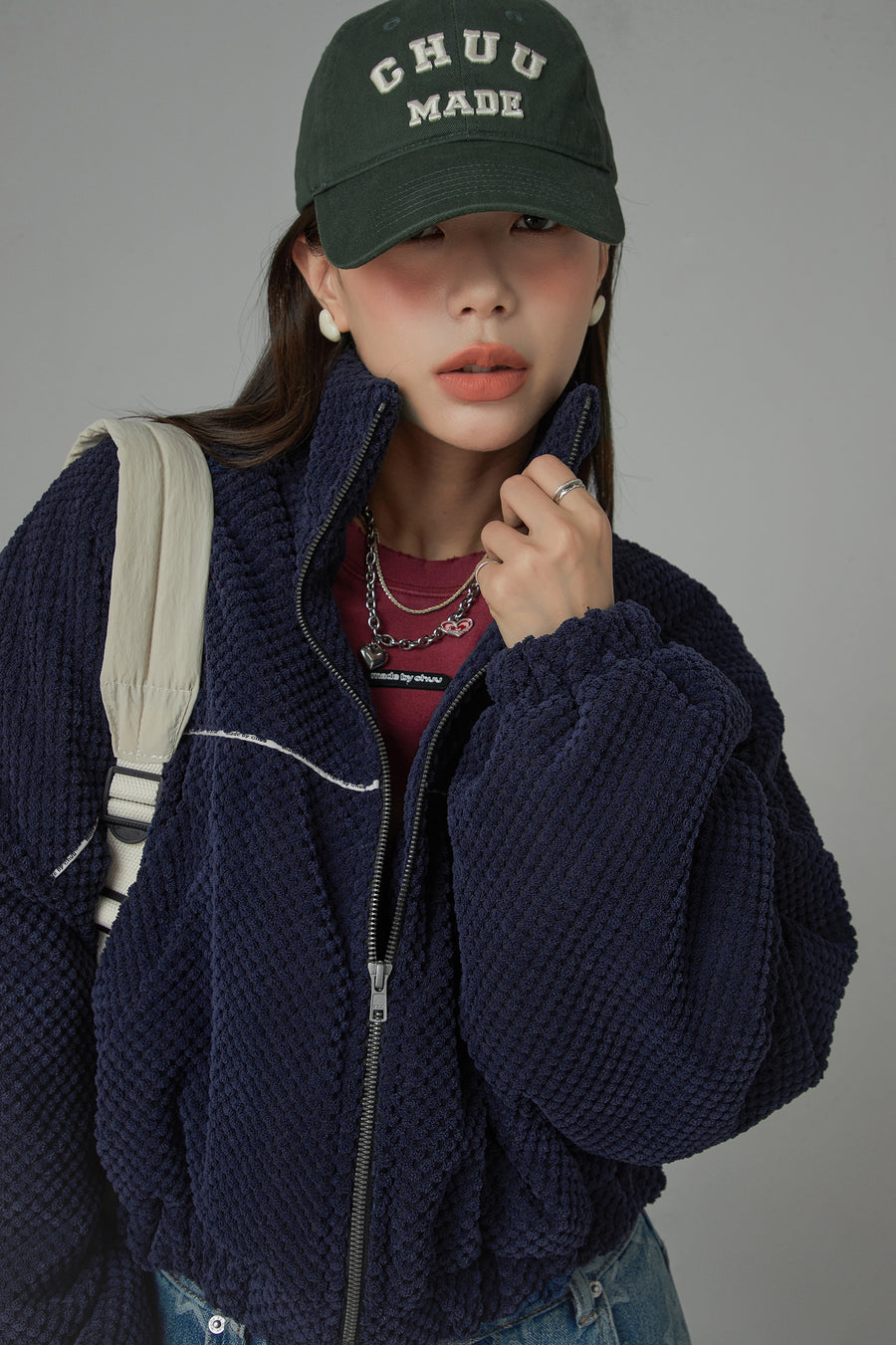 CHUU Im Doing Fine Zipper Jacket