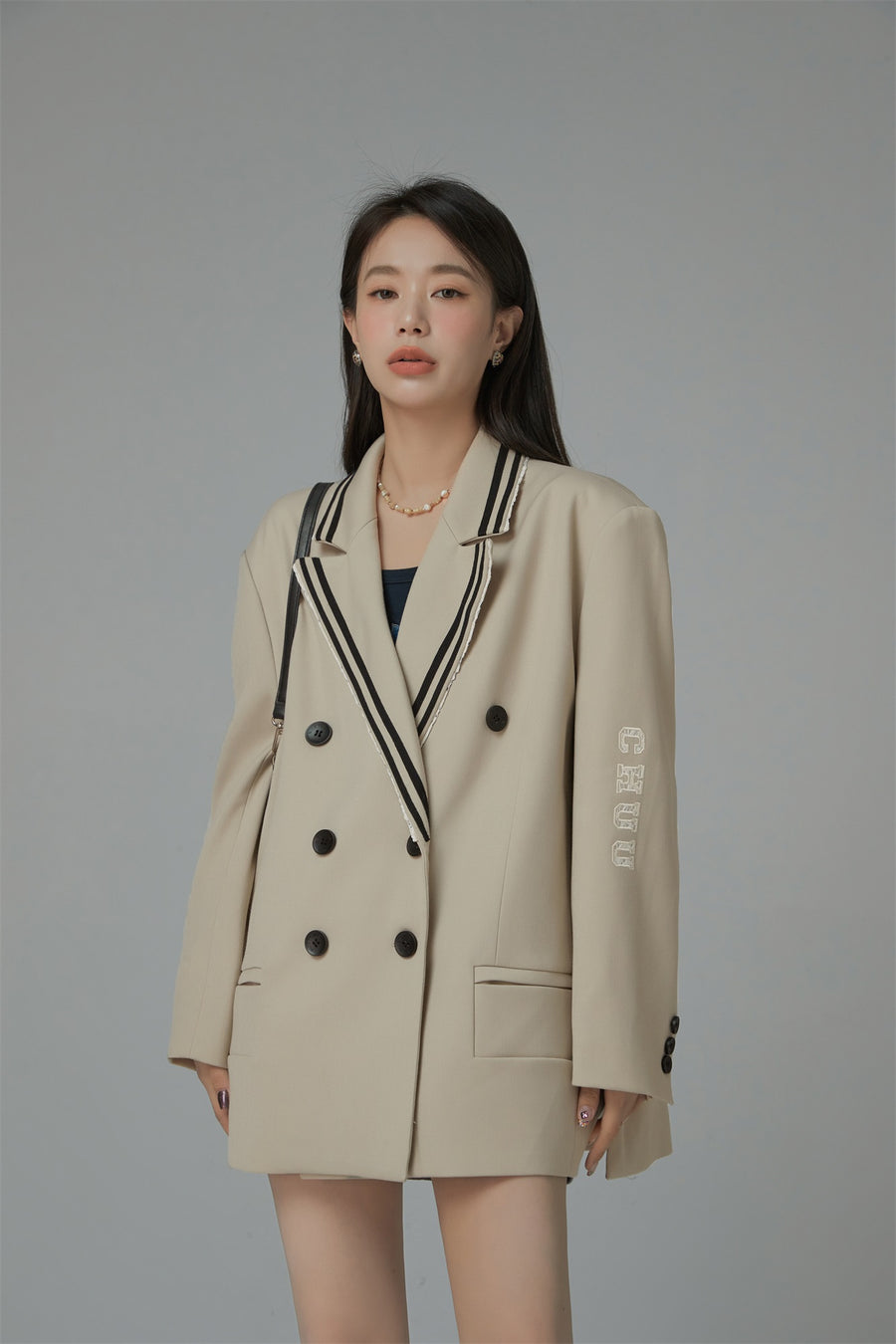 CHUU Oversized School Blazer Jacket
