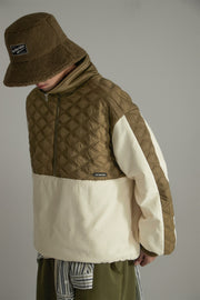 Quilt Padded Half Zip-Up Anorak