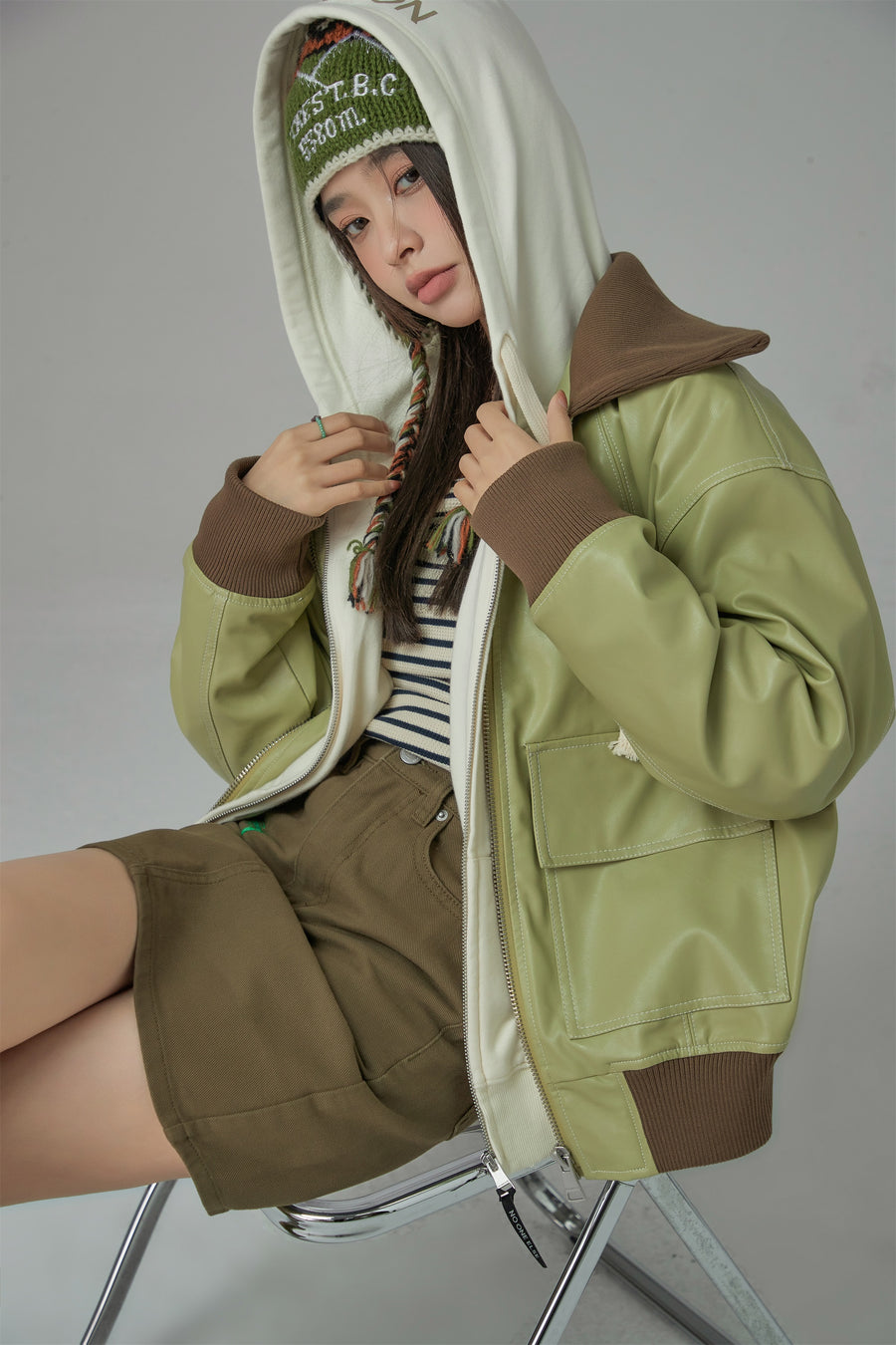 CHUU No Going Back For Me Leather Jacket