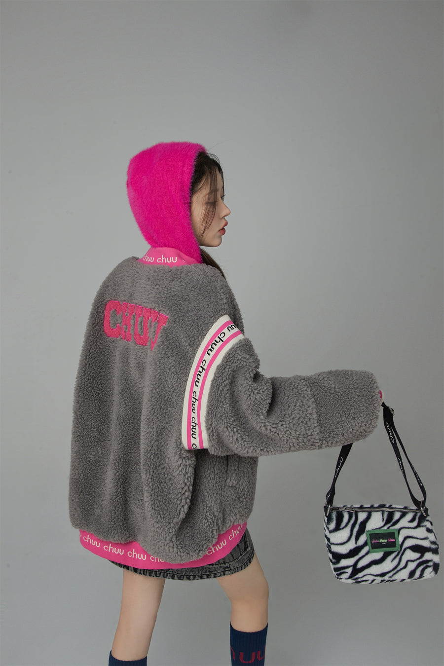 CHUU Sheep Fleece Jumper Zip-Up Jacket
