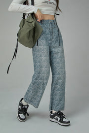 Growing Heart Straight Jeans