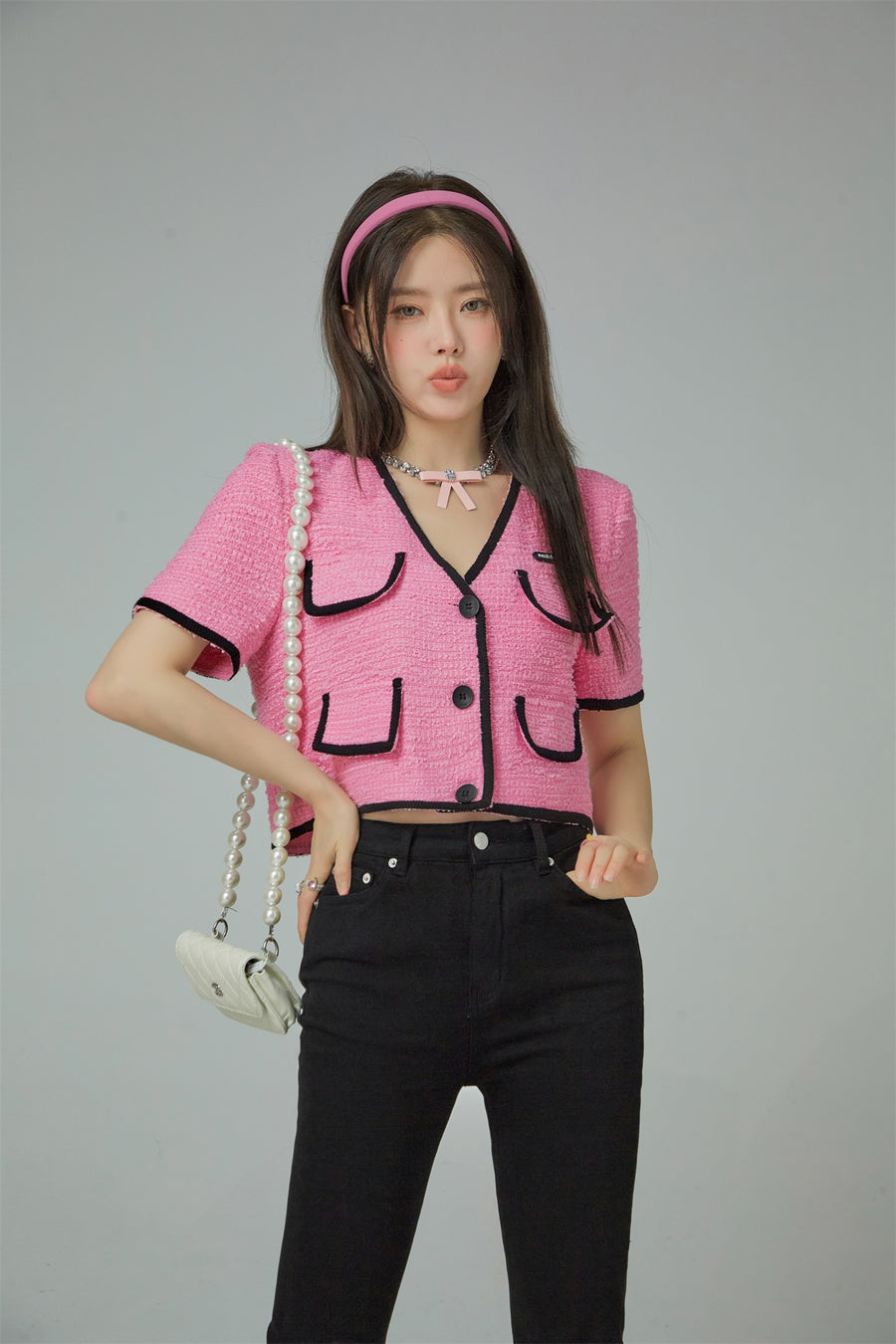 CHUU Forever Beautiful Pink Short Outer Jacket