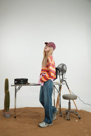 Front Pockets Straight Denim Jeans