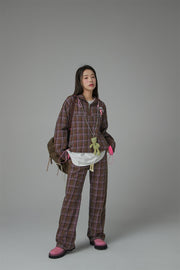 Half-Zip Check Jacket