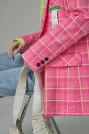Making My Decisions Checkered Jacket