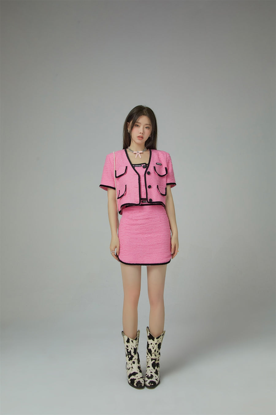 CHUU Forever Beautiful Pink Short Outer Jacket