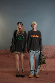 Front Cameo Detail Straight Jeans