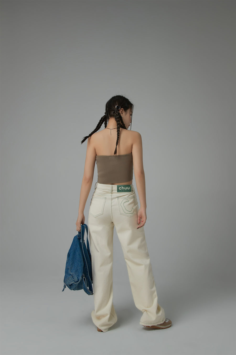 CHUU Colorful Paint Straight Fit Denim Jeans