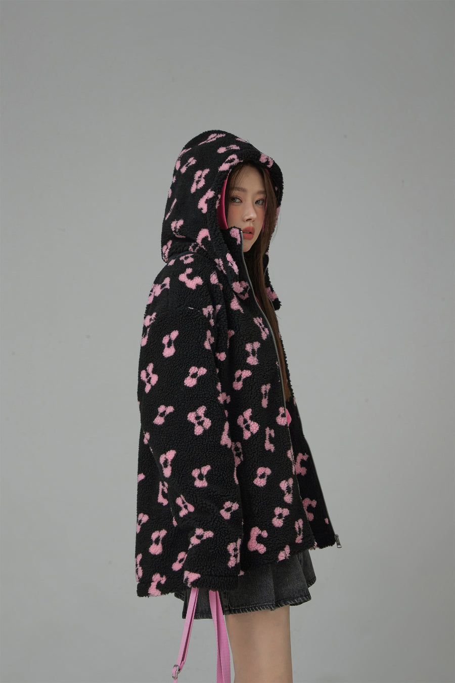 CHUU Fleece Zip-Up Hoodie Jacket